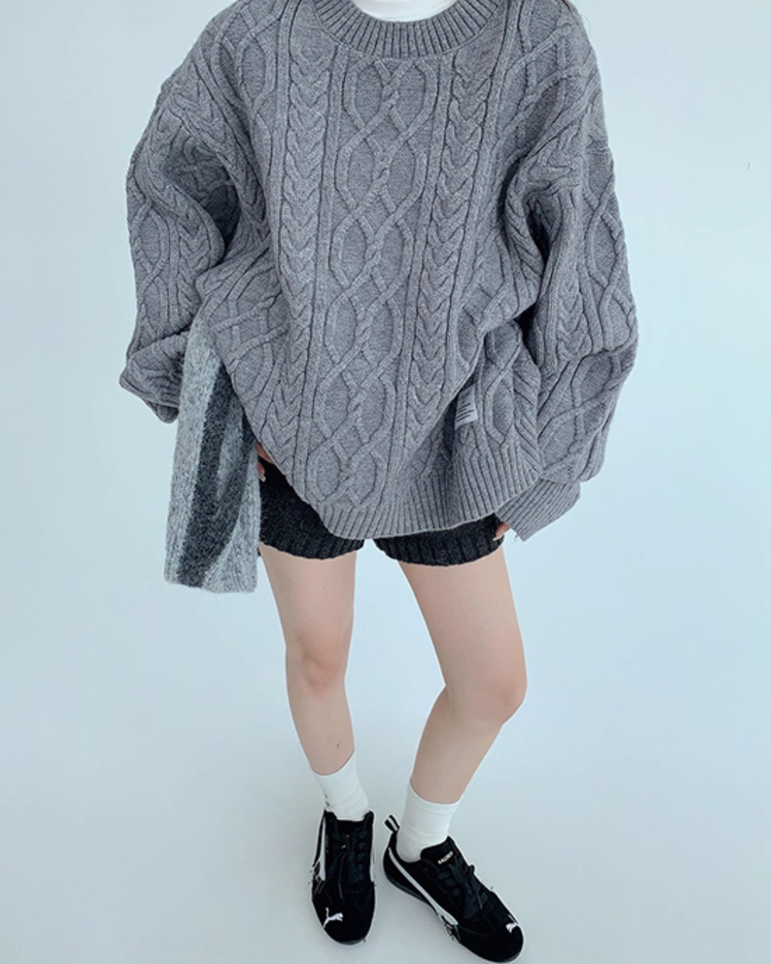 Cable Pullover Knit Top YLS0957