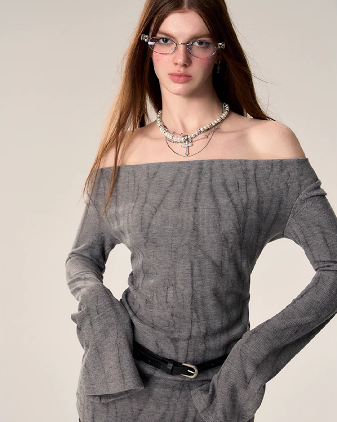 Mode Offshoulder Tops AFD0010