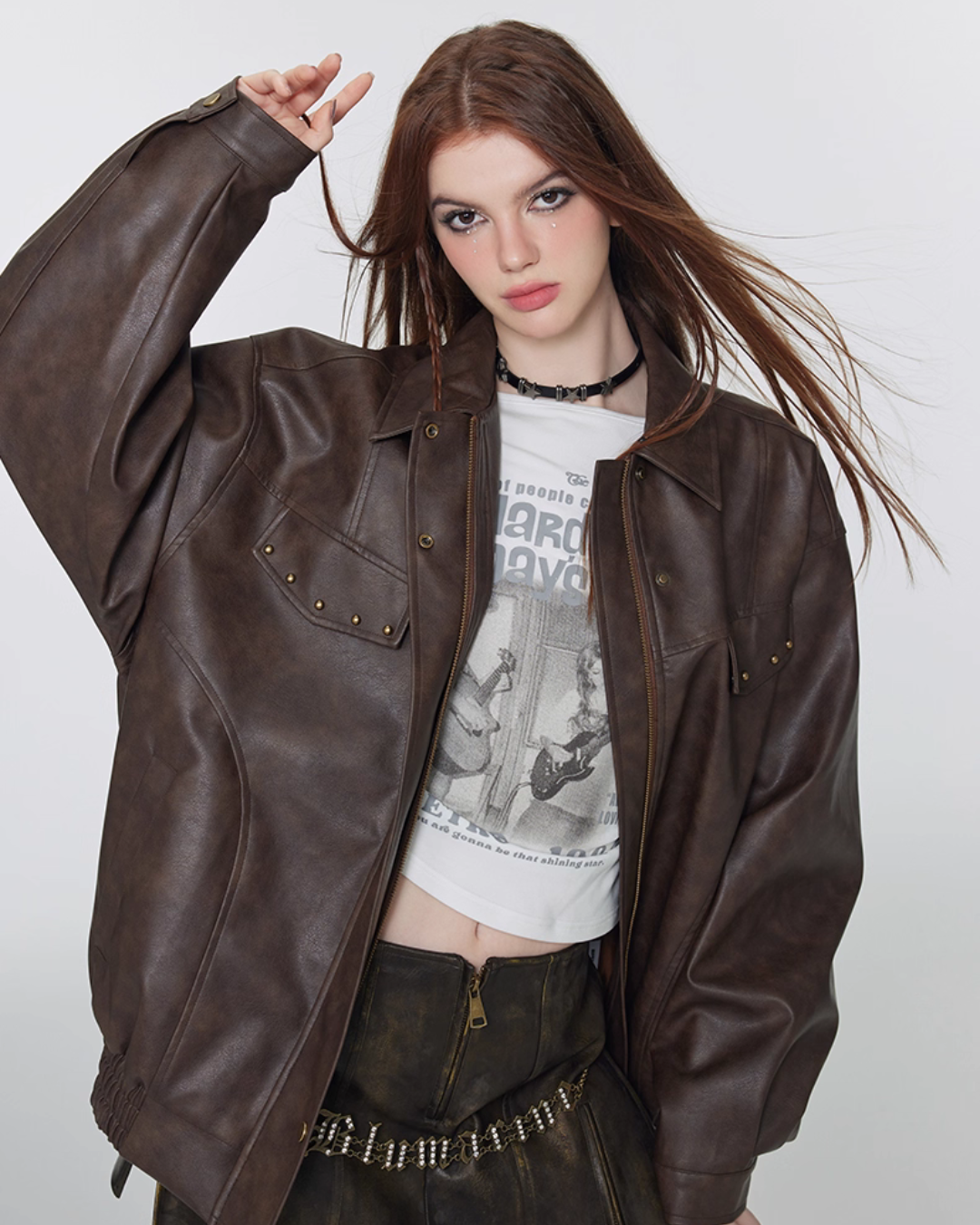 Vintage Leather Work Jacket VSE0065