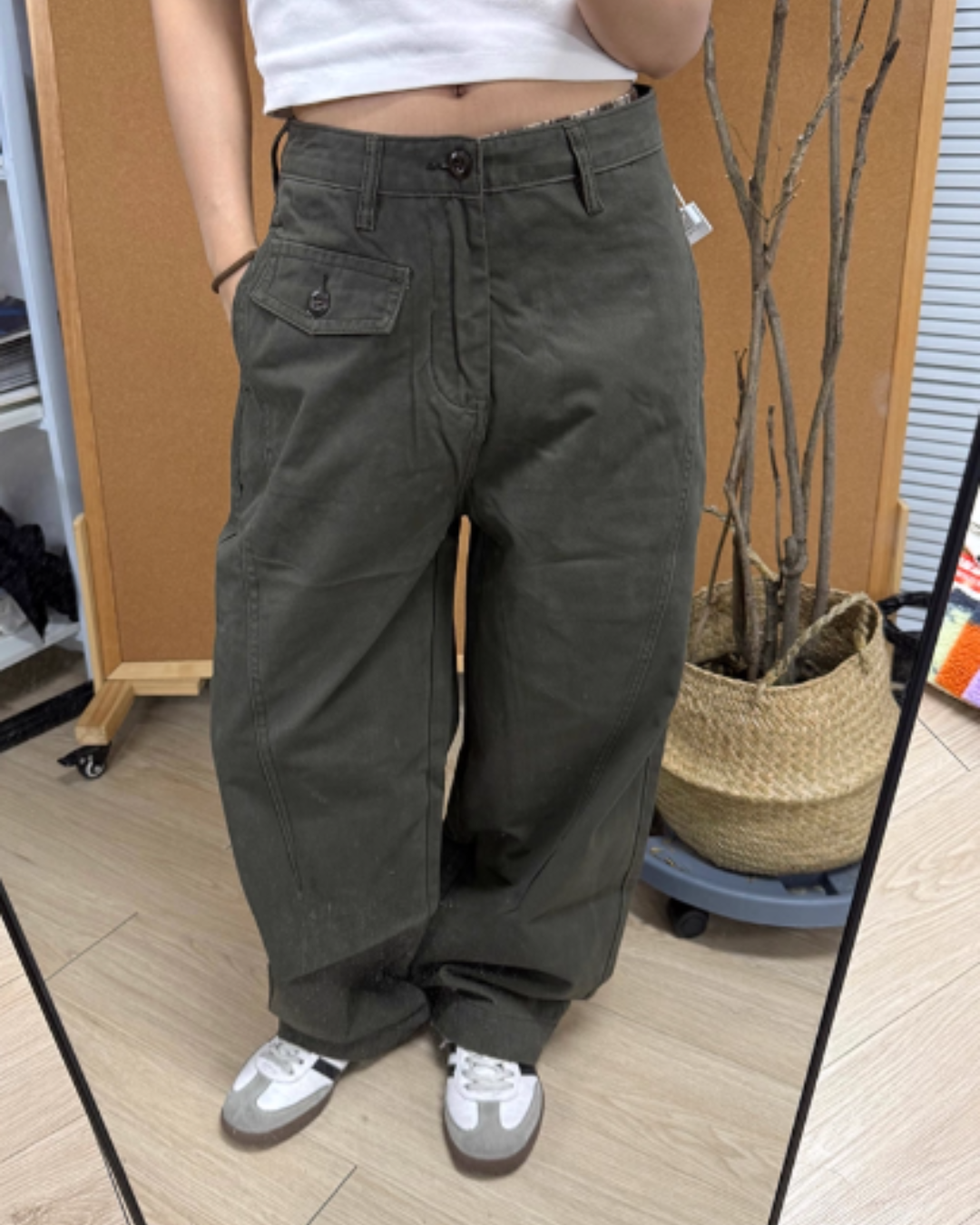 Retro Curved Knife Pants CYE0025