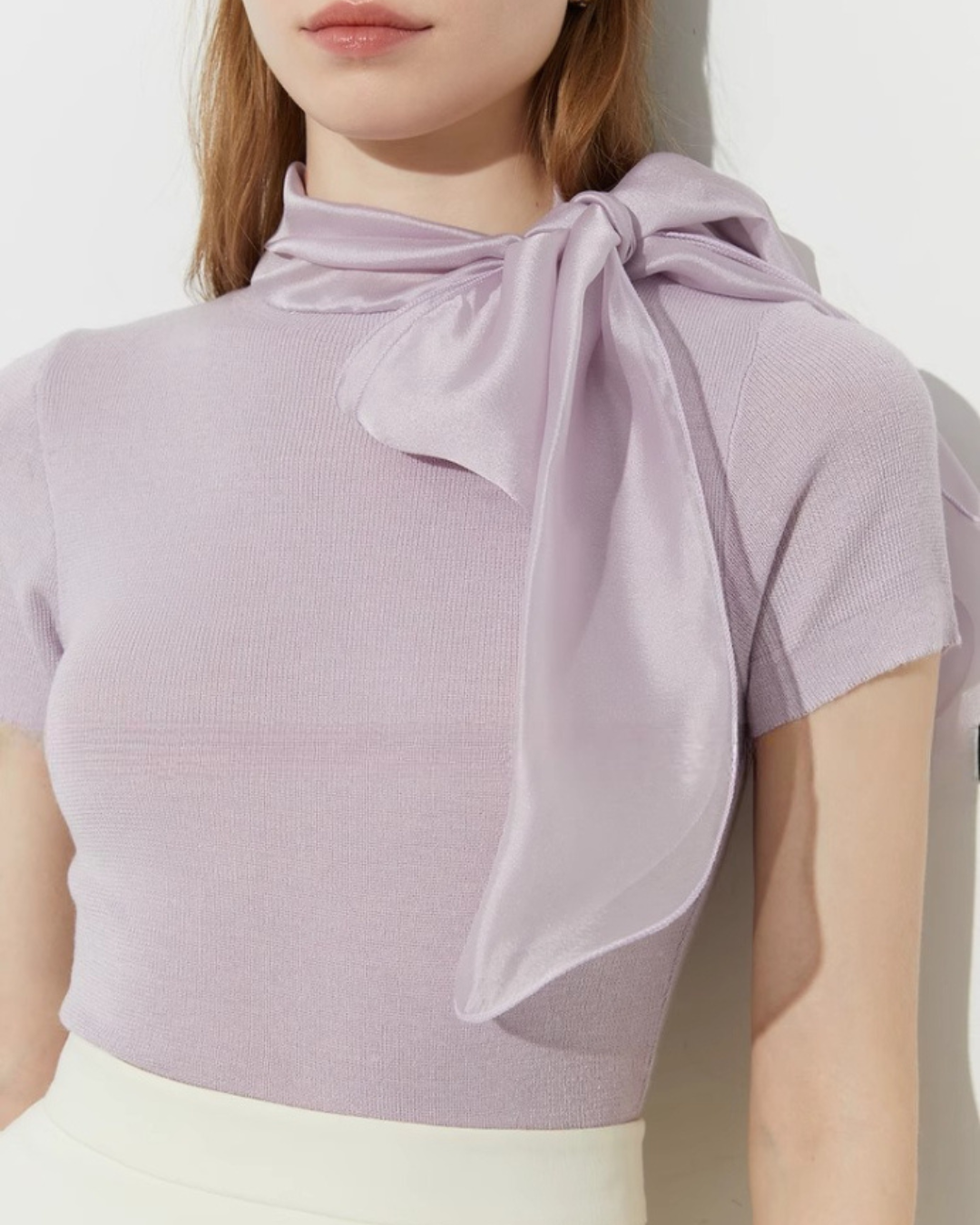 Ribbon Tie Tight Top DPY0026