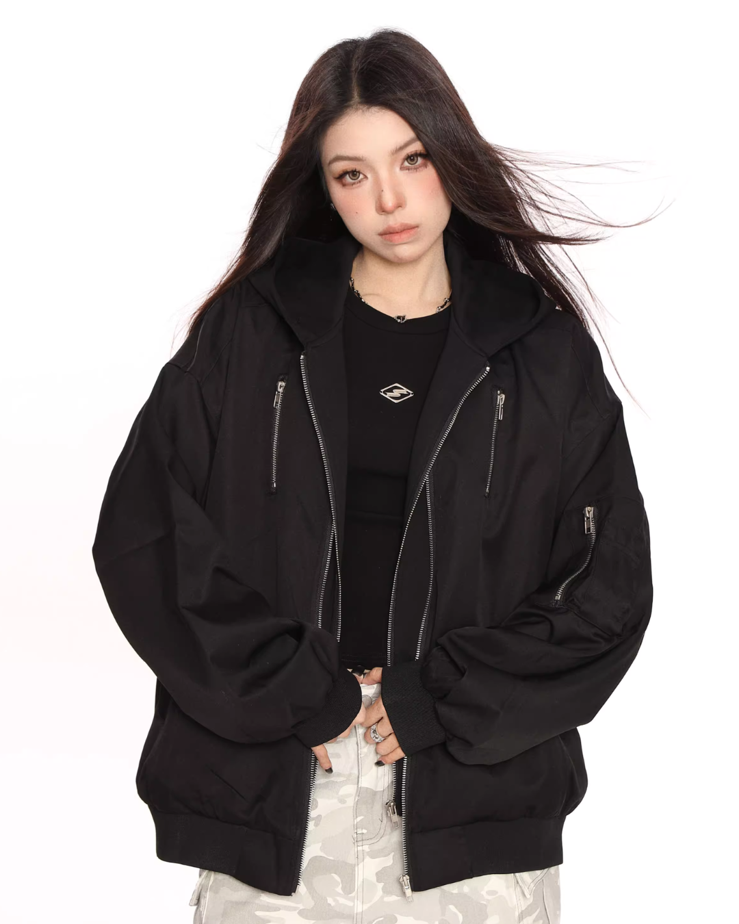 Layered Style Zip Jacket BGS0017