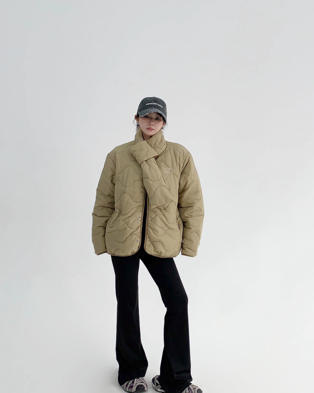 Quilted jacket / scarf YLS0639