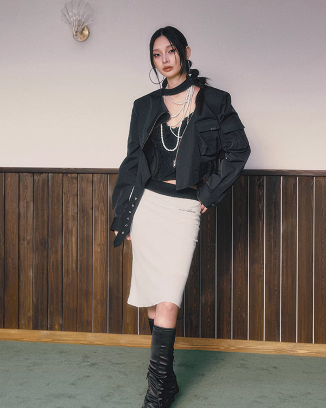 Unique Asymmetrical Zip Jacket IMC0027