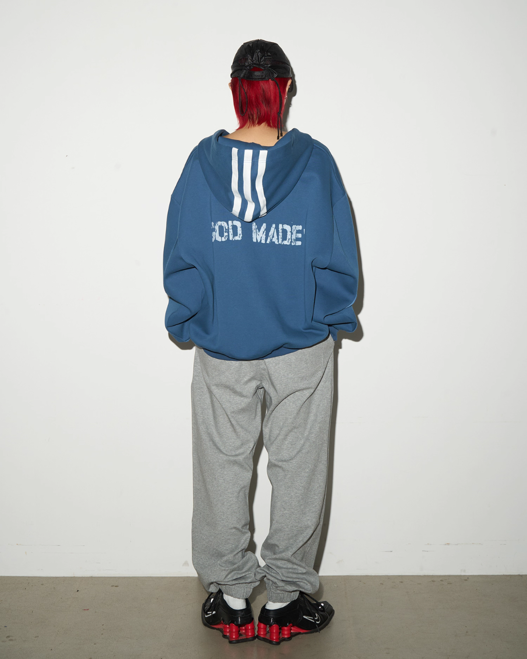 Three Stripes Hood Oversize Top MCY0009