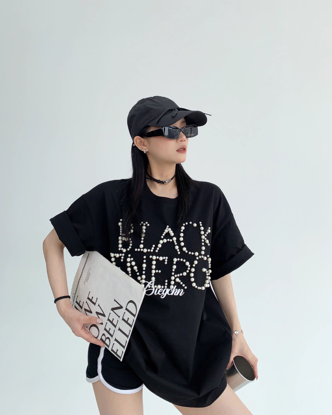 Pearl Logo Loose T-Shirt YLS0257