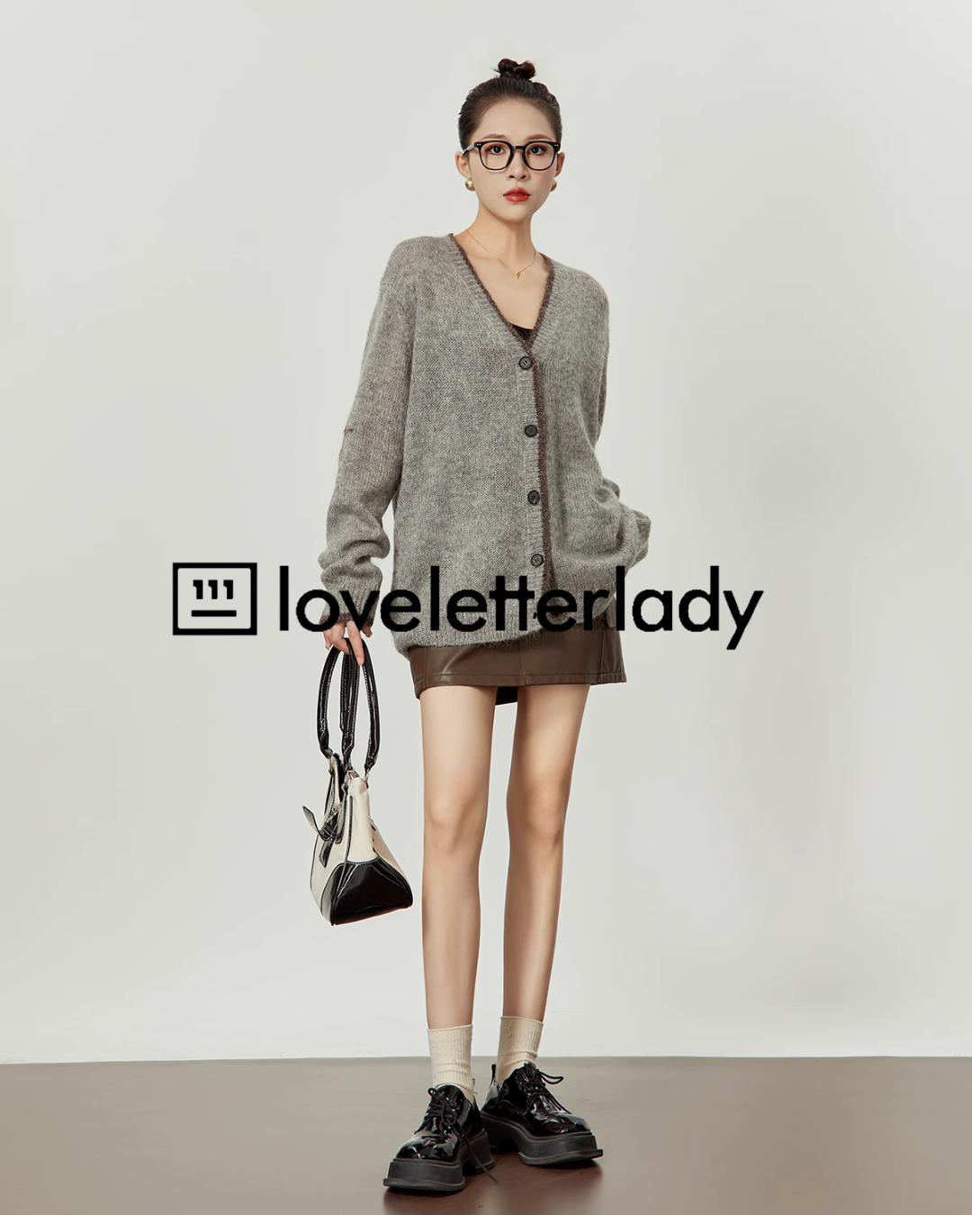 Gray Lazy Wind Knit LLA0327