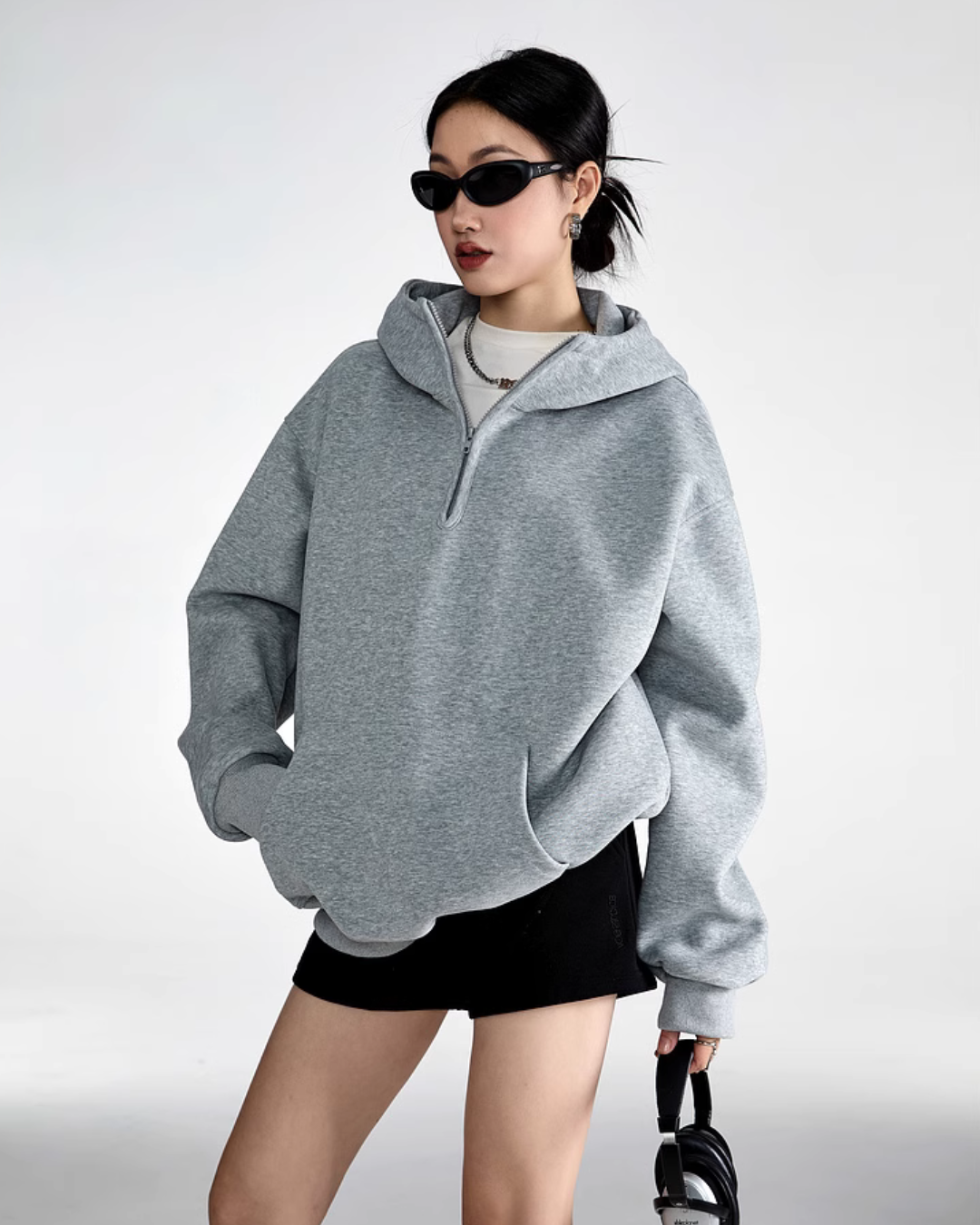 Half Zip Sweat Tops ICM0059