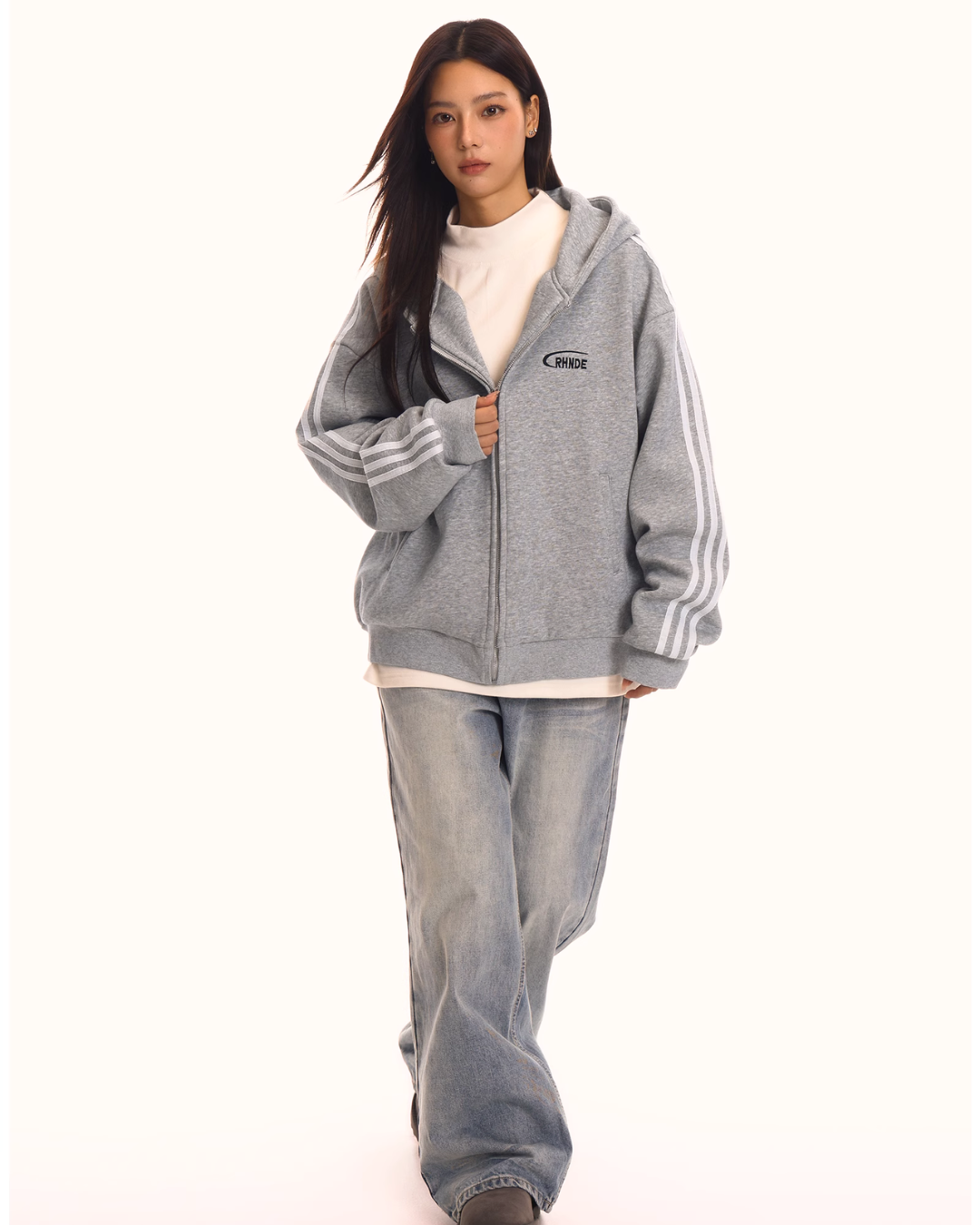 Devil's Horn Hood Zip Jacket ZTS0002
