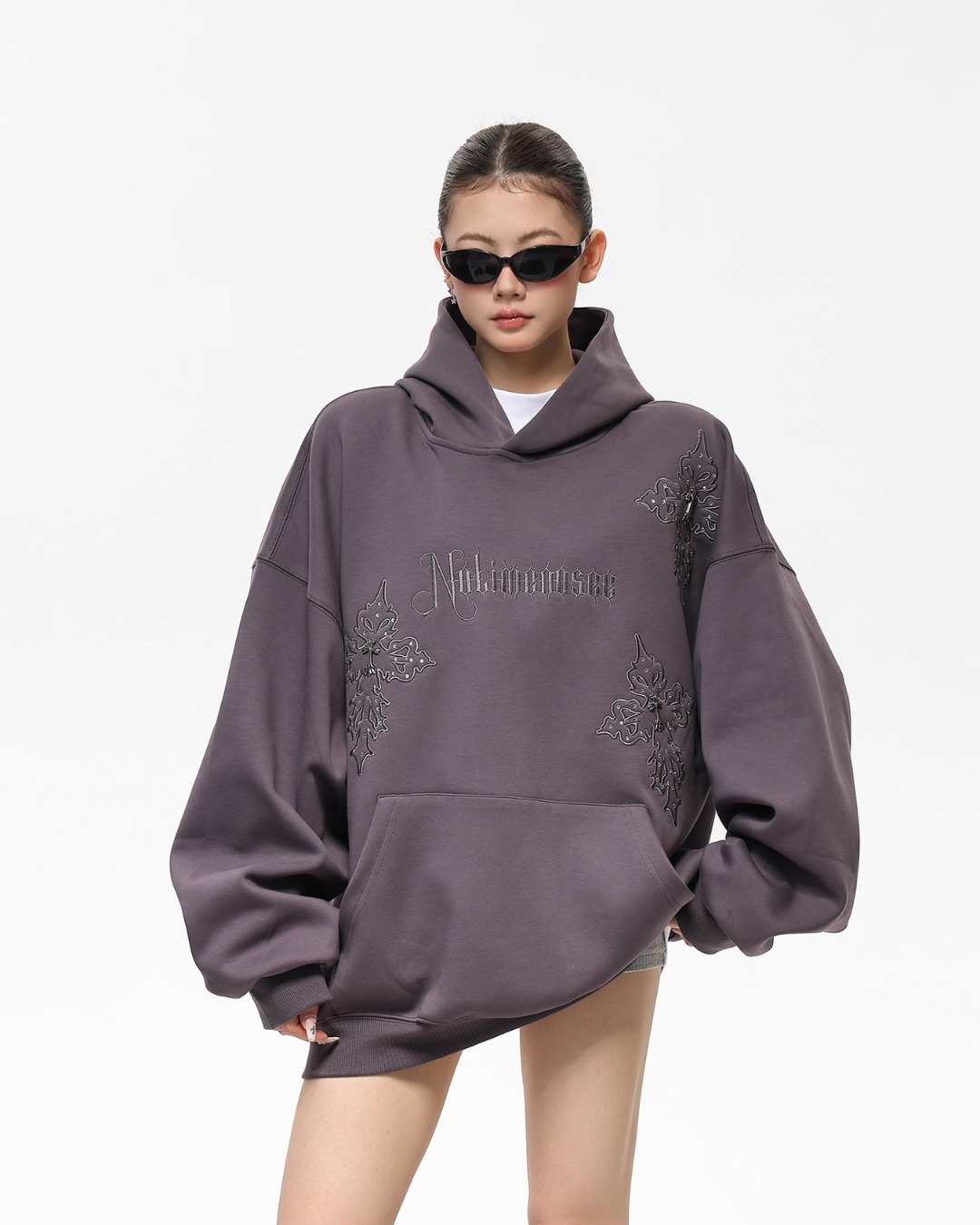 Embroidered Street Loose Hoodie ACS0308