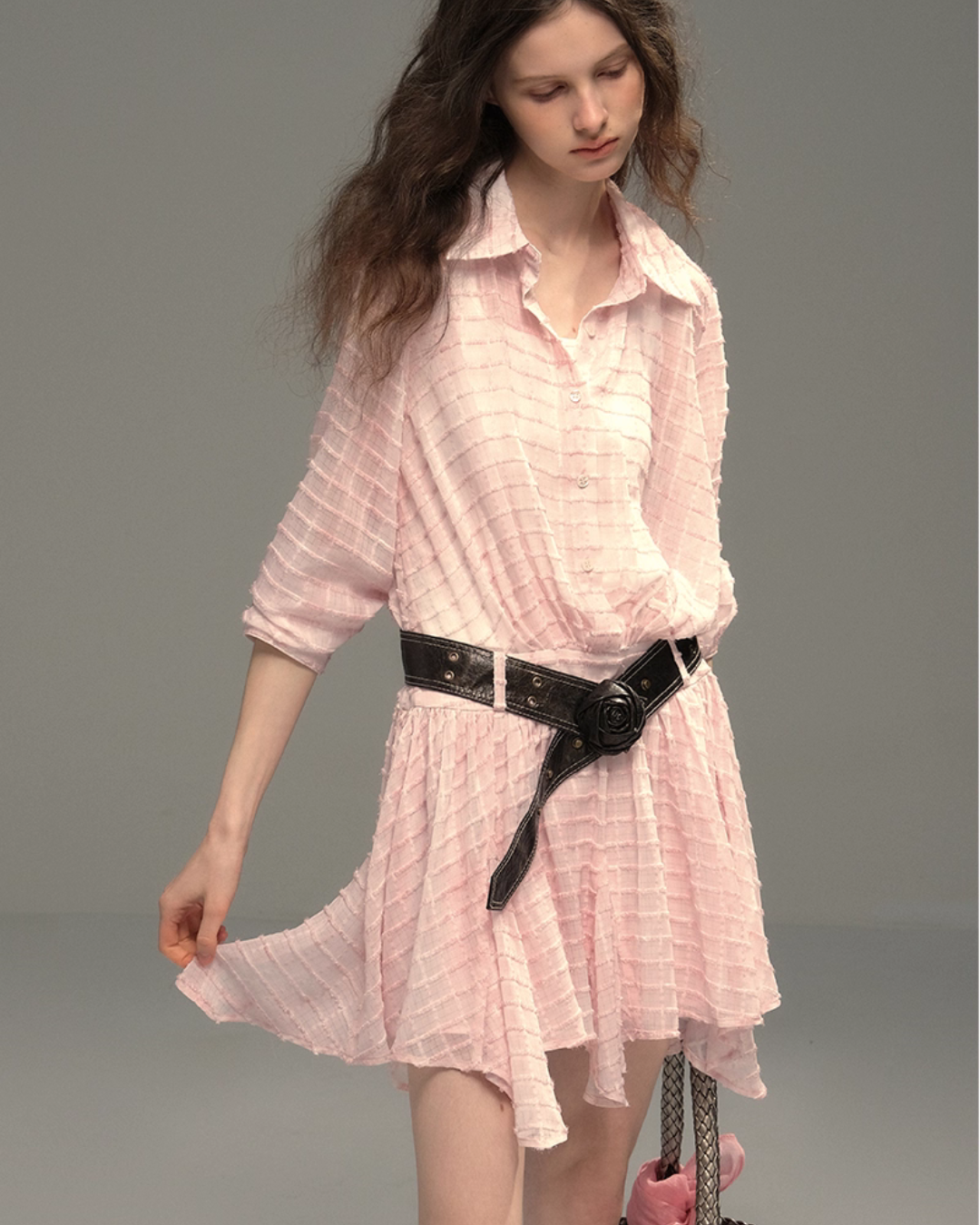 Asymmetry Shirt Dress USY0009