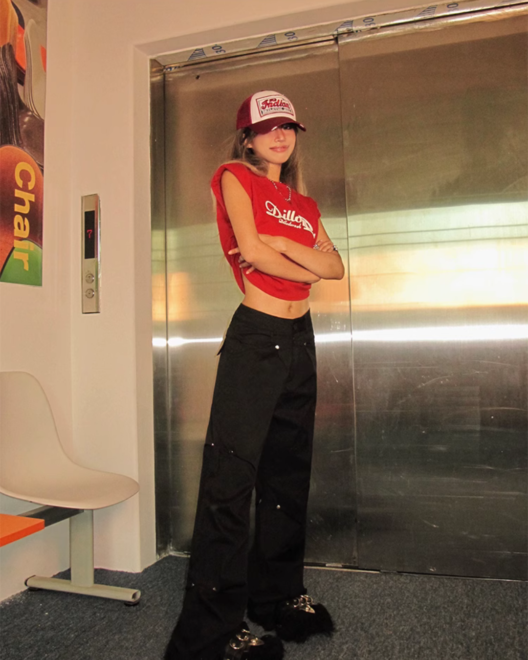 American Retro Cropped T-Shirt NIM0003