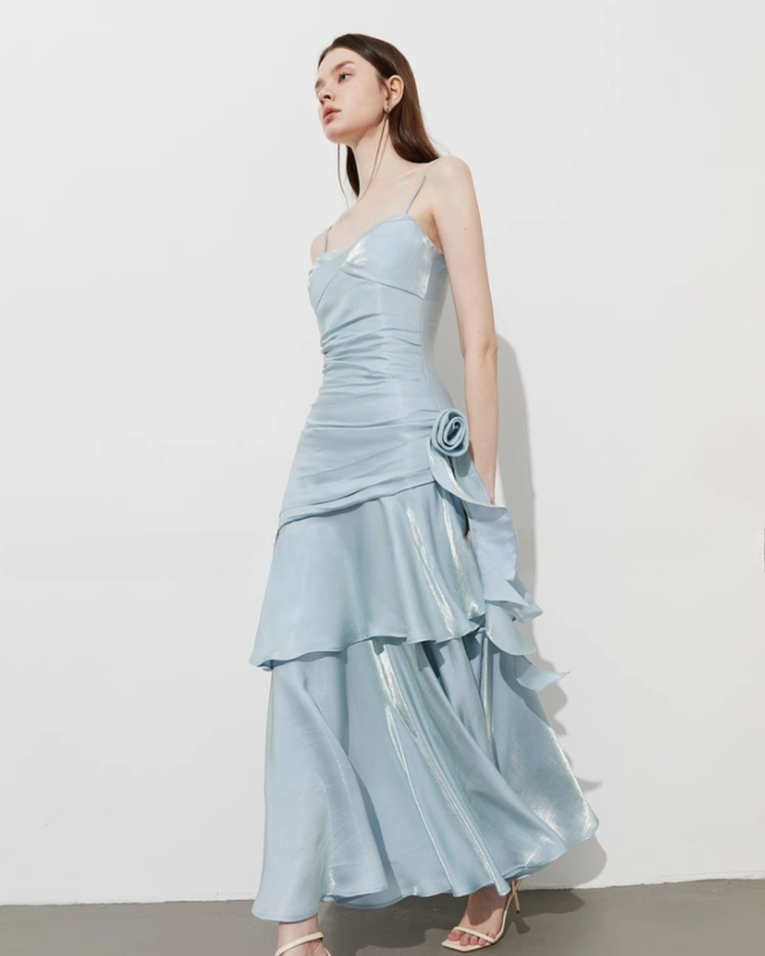 Tiered Camisole Long Dress DPY0066