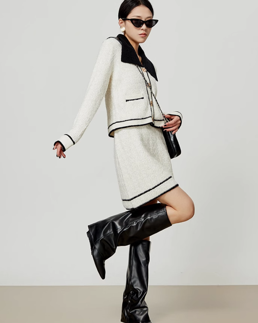 French Chic Tweed Jacket / Skirt LLA0384