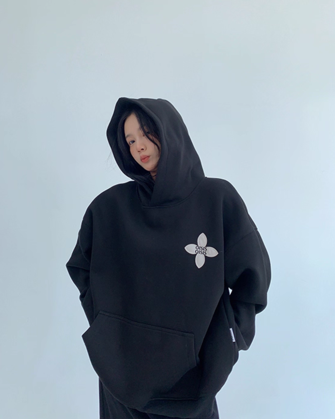Flower Motif Sweatshirt Hoodie YLS0962