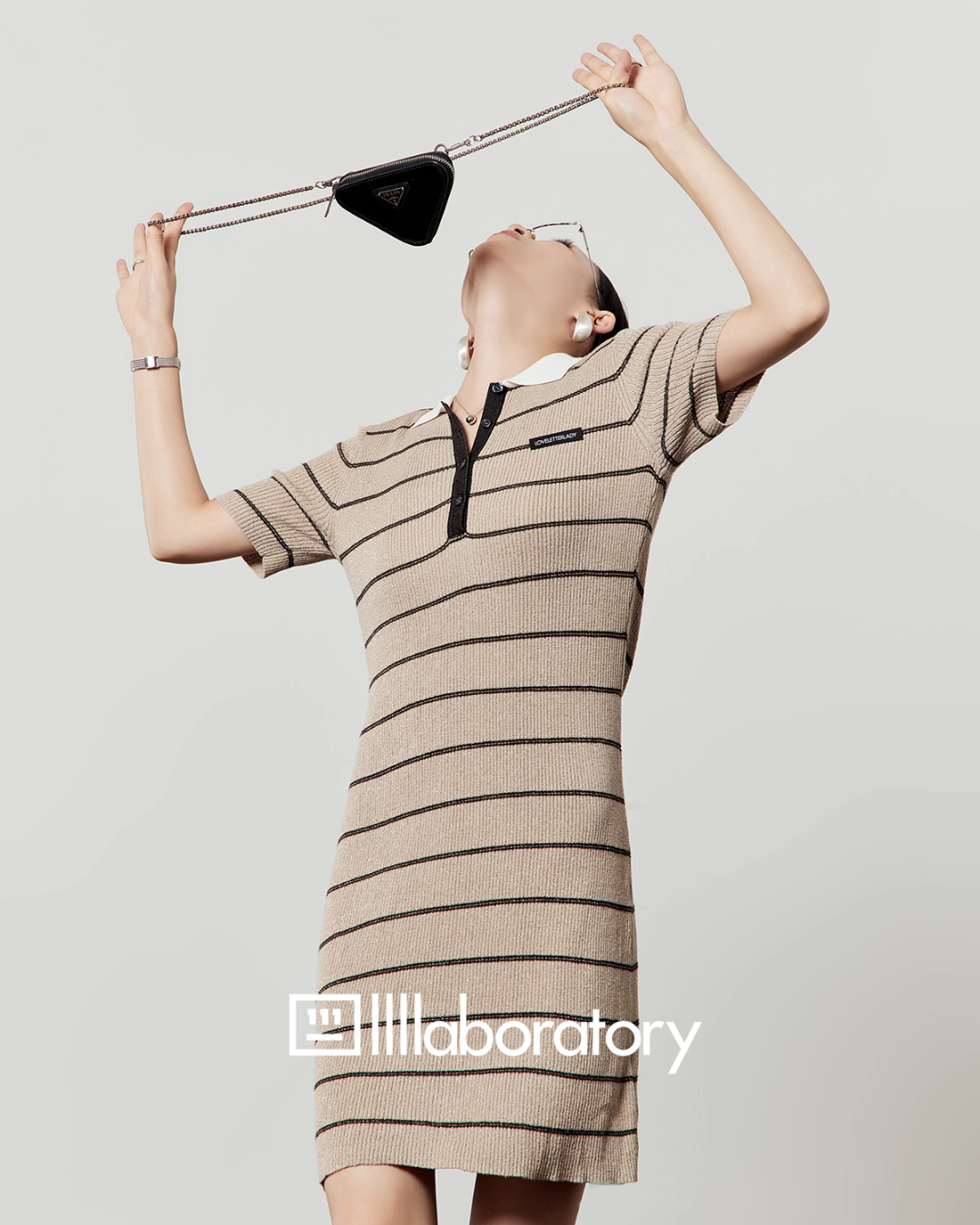 Polo Stripe Knit Dress LLA0506