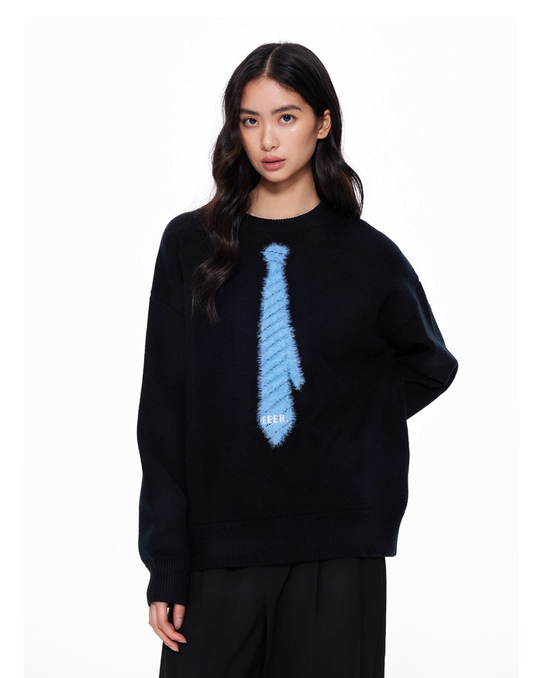 Tie Loose Knit Pullover UDS0004