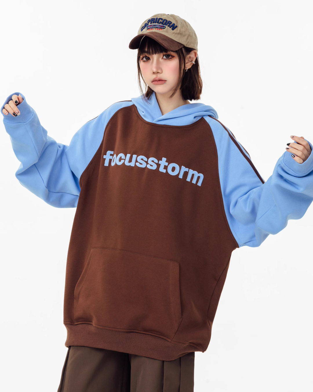 Raglan Sleeve Sweat Hoodie AXN0007