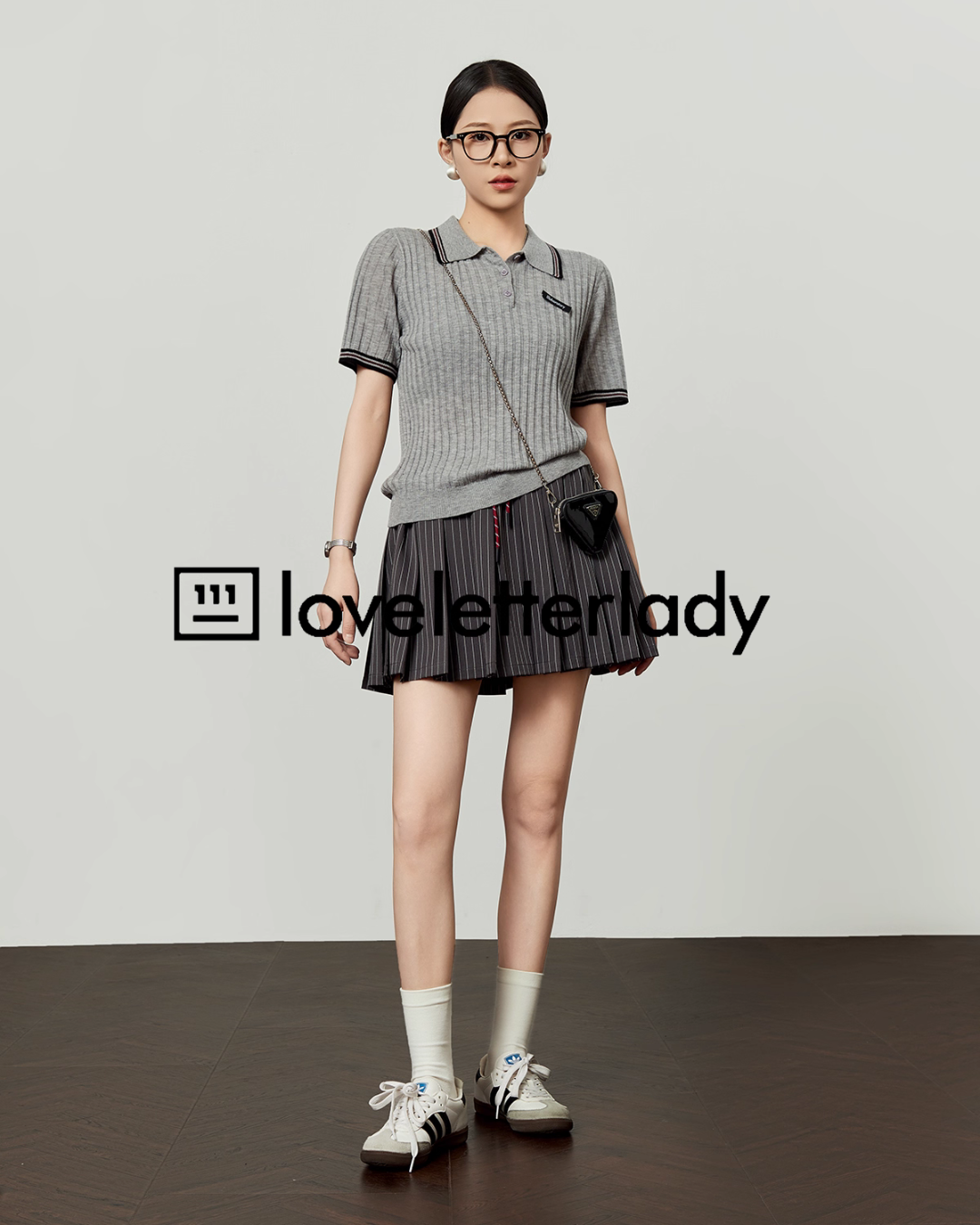 Polo Collar Knit Top LLA0489