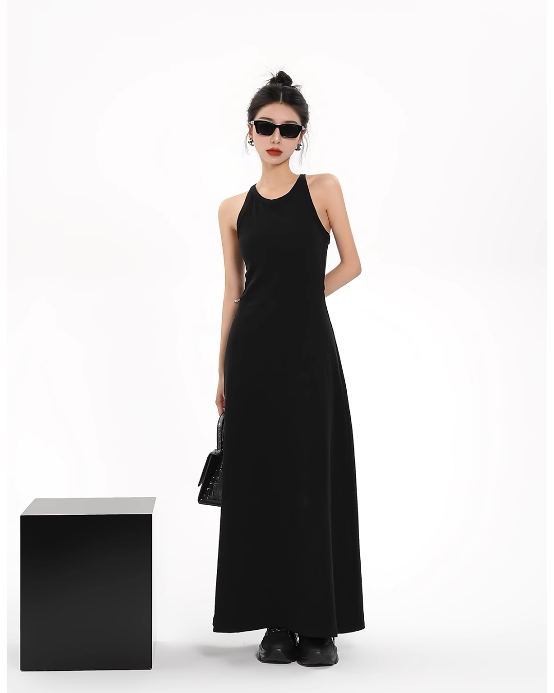 Halter Neck Long Dress SRS0275