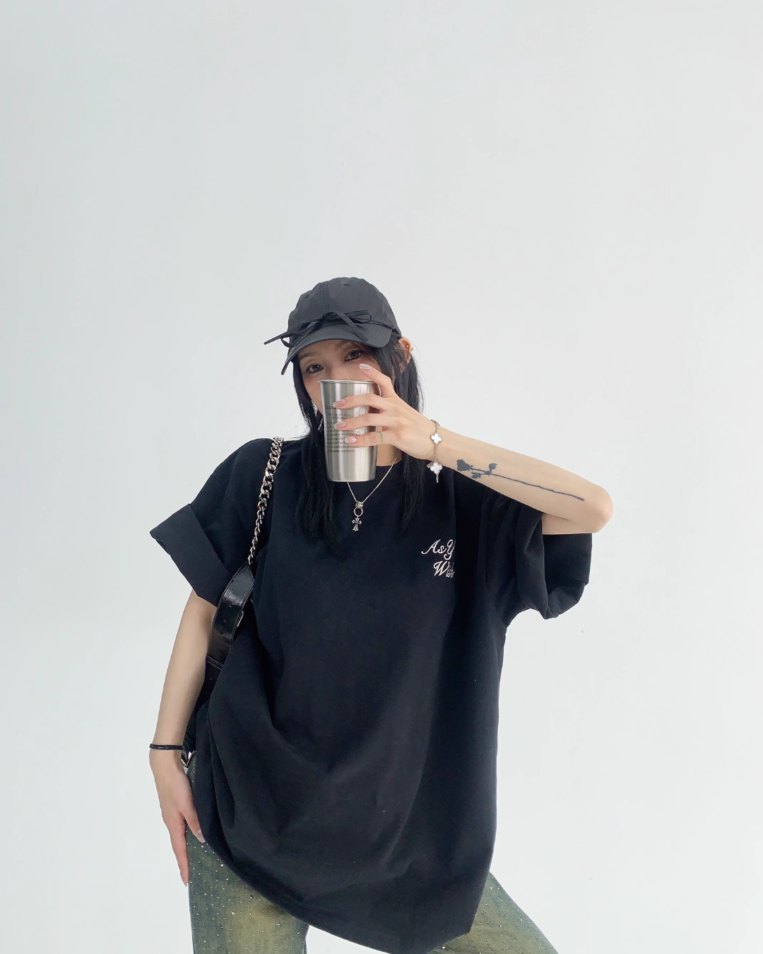 Bijou Logo Embroidered T-Shirt YLS0221