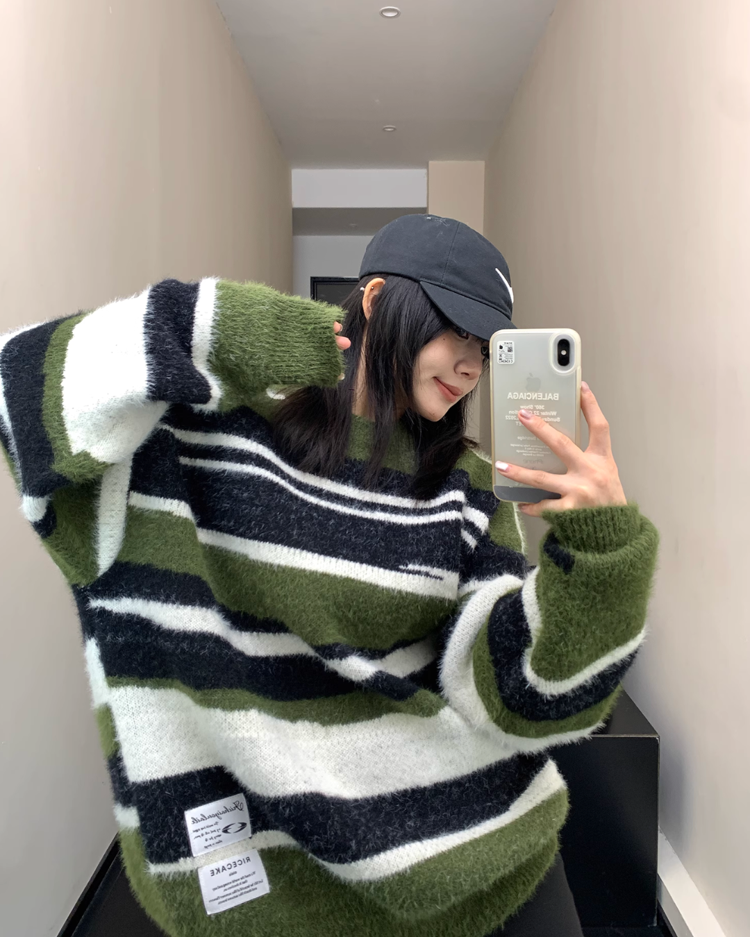 Multi Border Knit Tops YLS0579