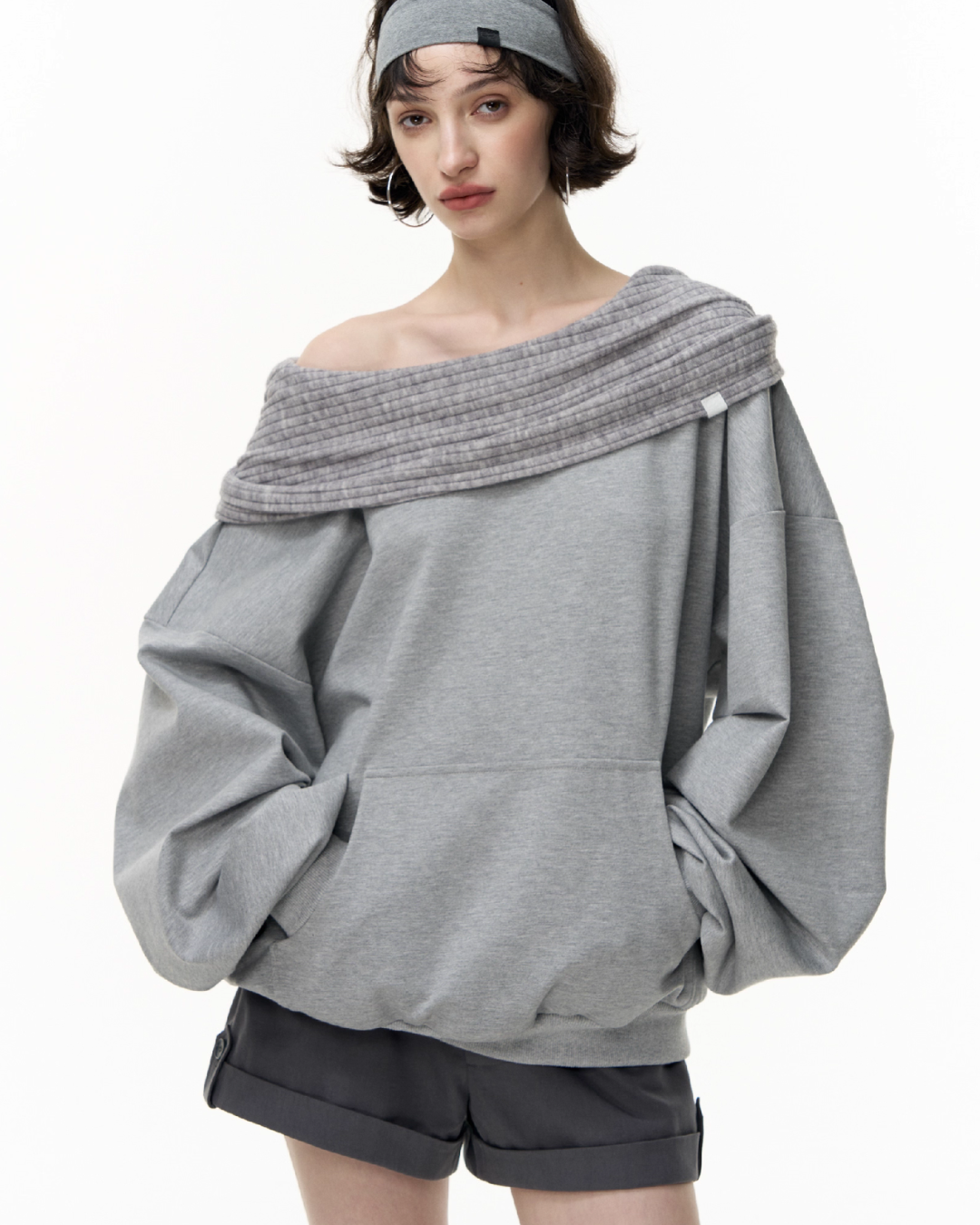 Off Shoulder Massive Sleeve Top SHE0007