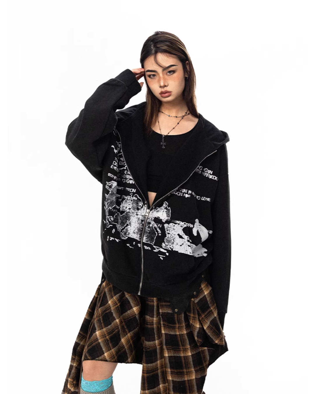 Dark Design Zip Hoodie BLB0003