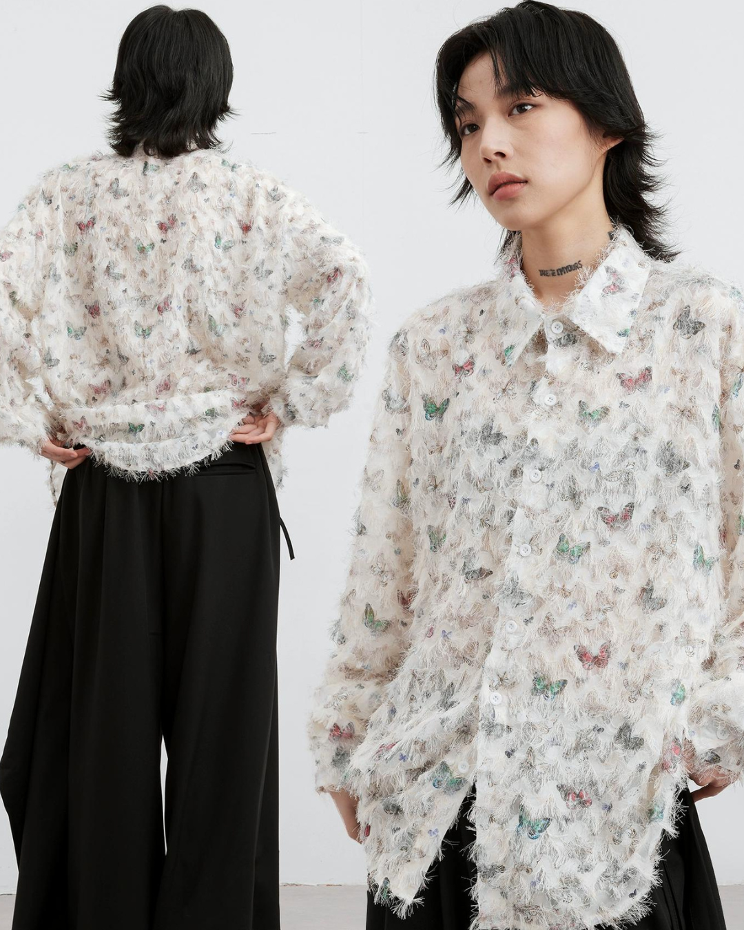 Butterfly Fringe Retro Shirt FRC0002
