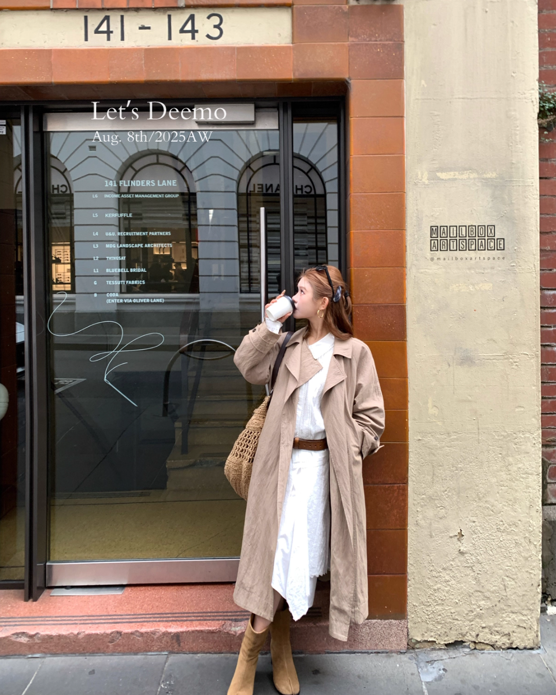 Belted Long Trench Coat DEM0012