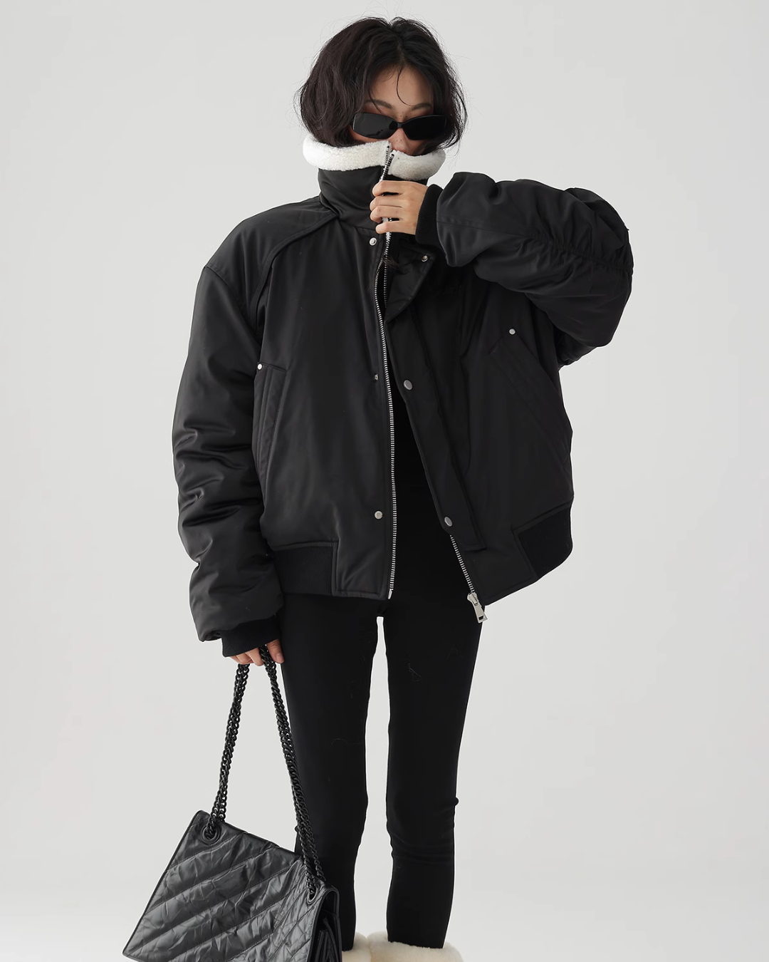 Fur Bomber Jacket ACS0186