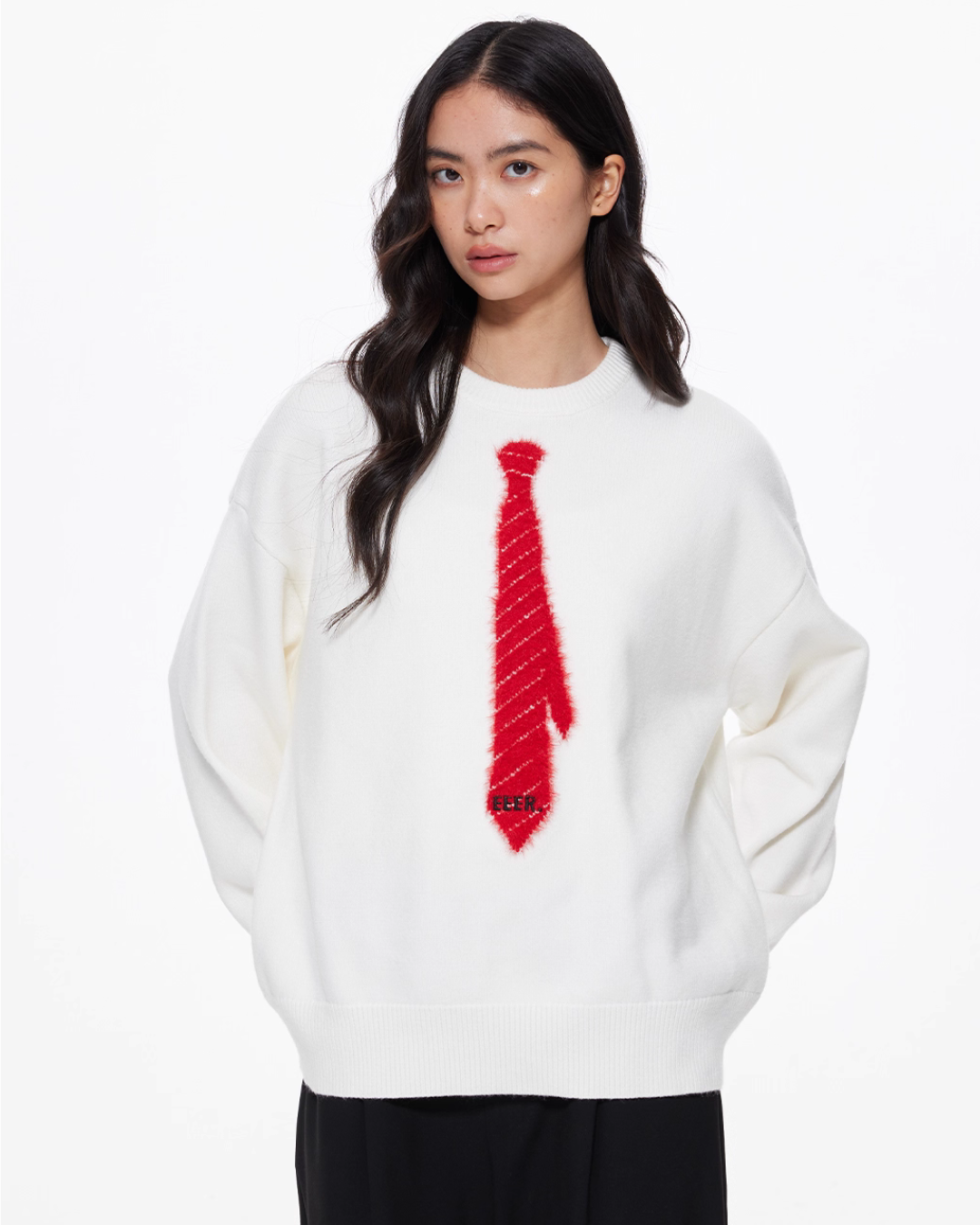 Tie Loose Knit Pullover UDS0004