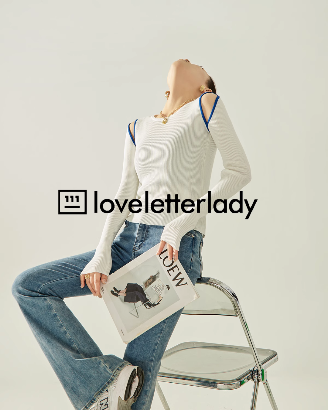 Cutout Slim Long Sleeved Knit LLA0364