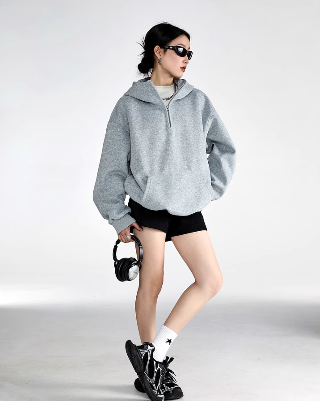 Half Zip Sweat Tops ICM0059