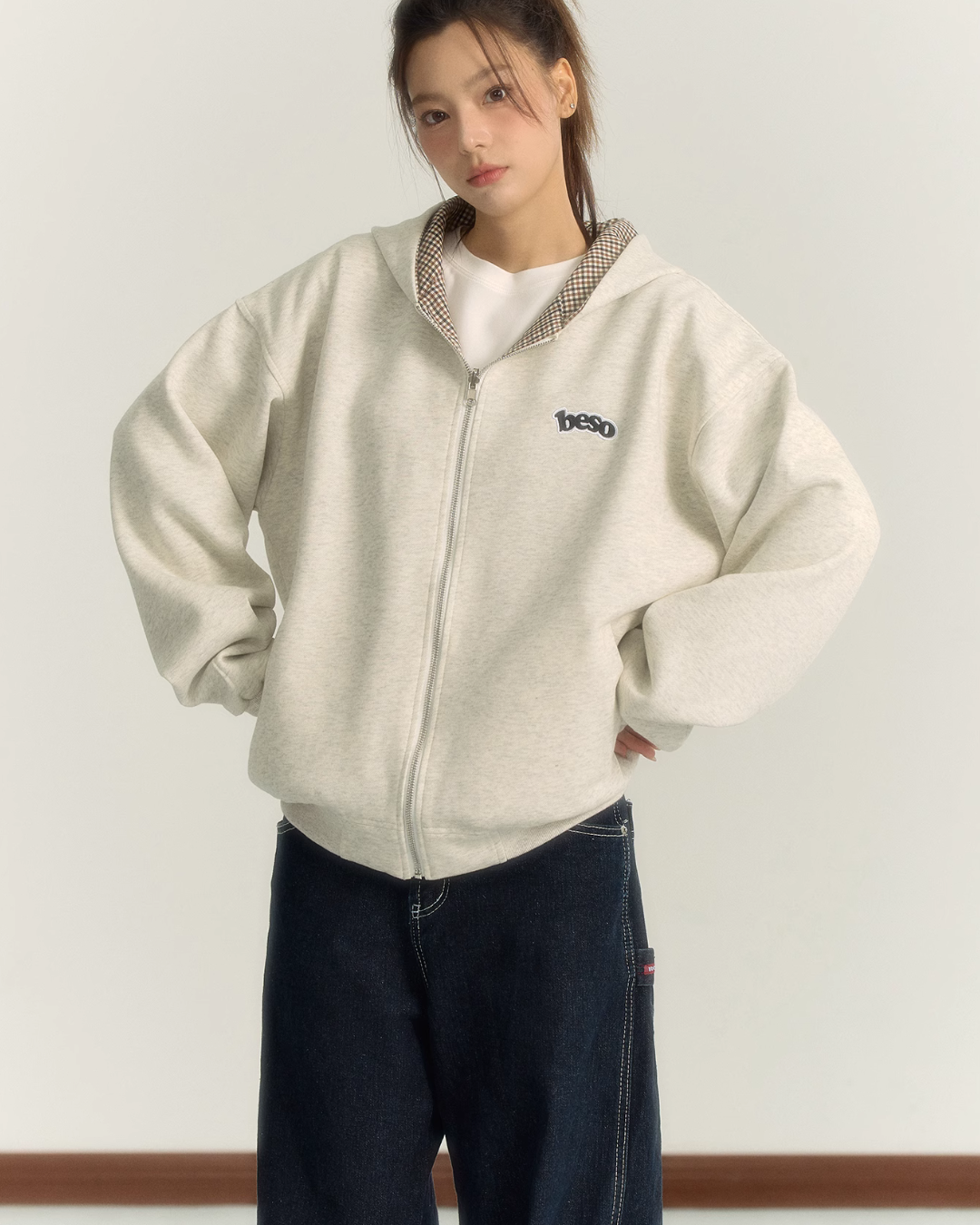 Reversible Paid Hood Zip Jacket BES0001