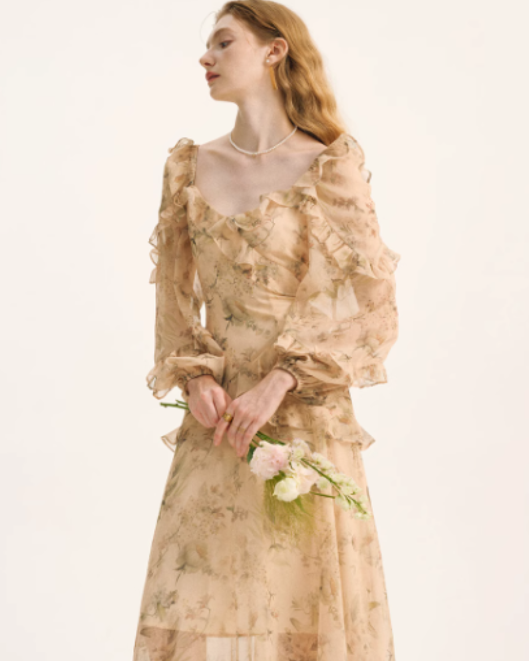 French Chic Flower Dress SNT0001