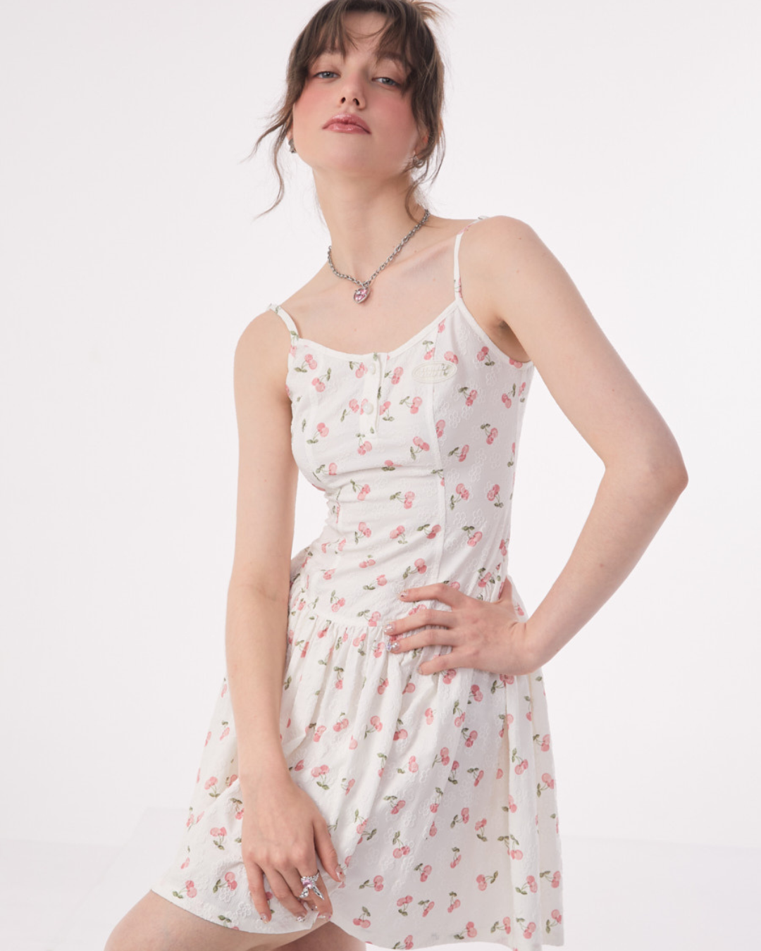 Cherry Flare Camisole Dress ZZF0173