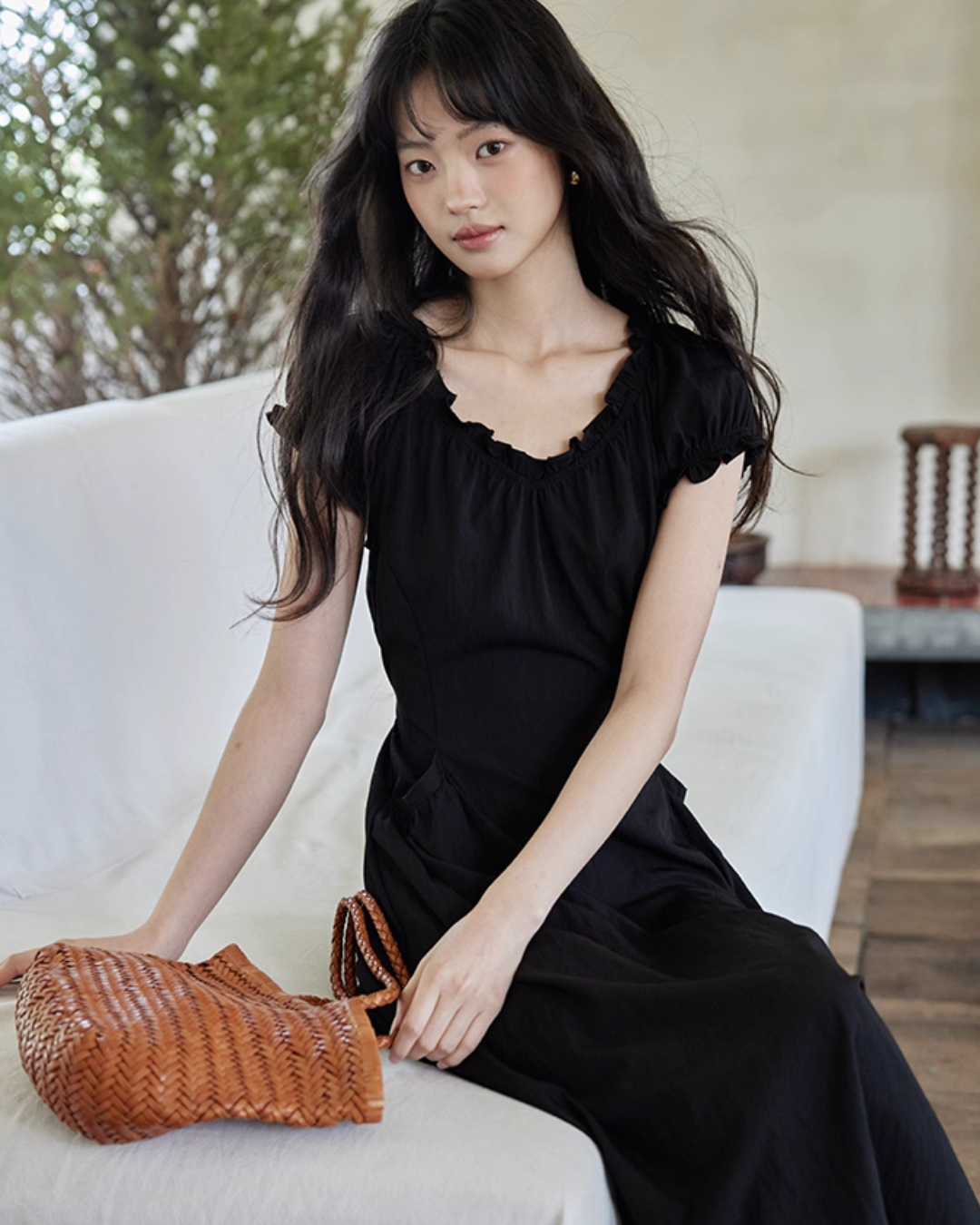 Puff Sleeve Long Dress SMS0023