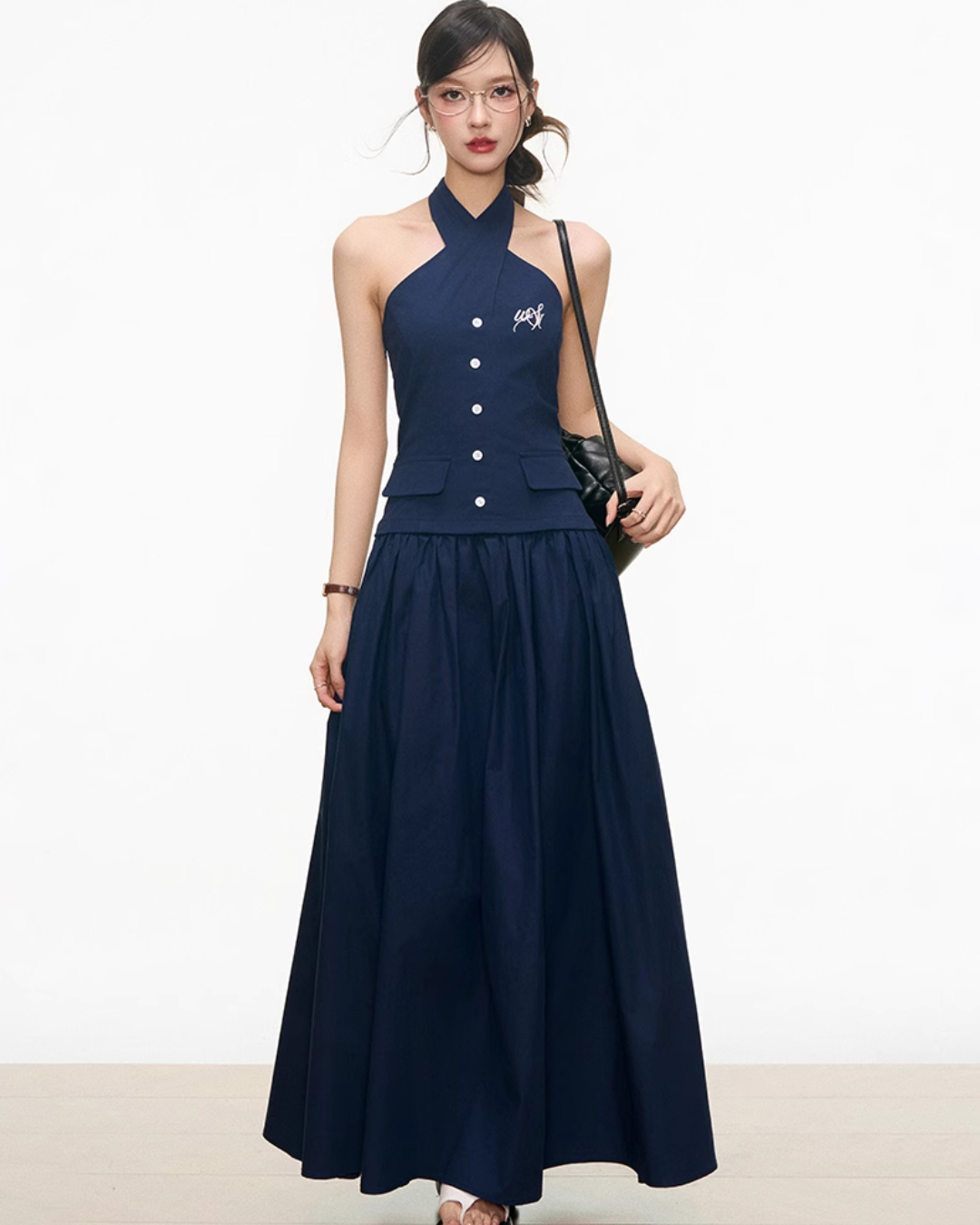 Cross Strap Halter Dress WEO0032