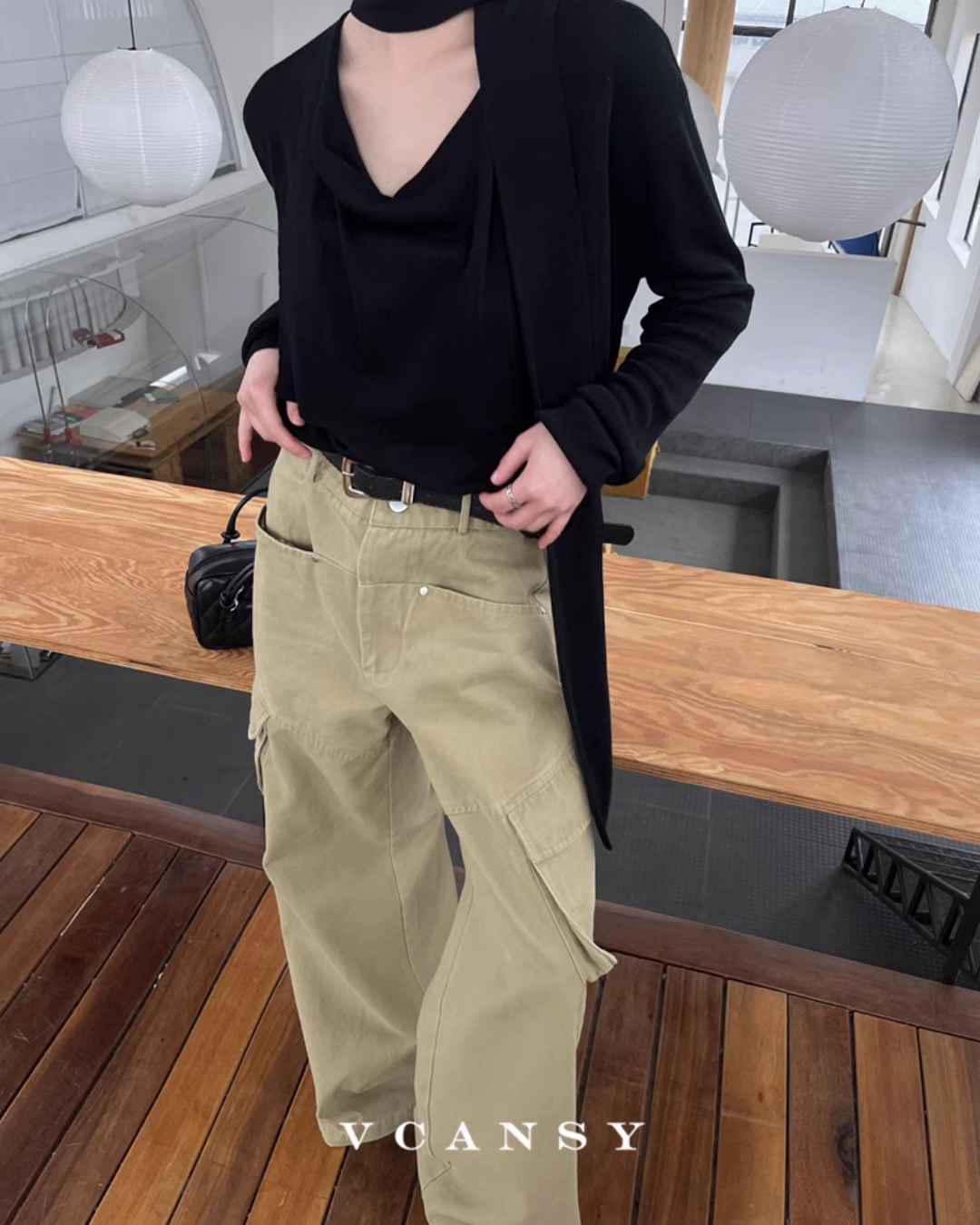 American Street Drape Cargo Pants VCY0057