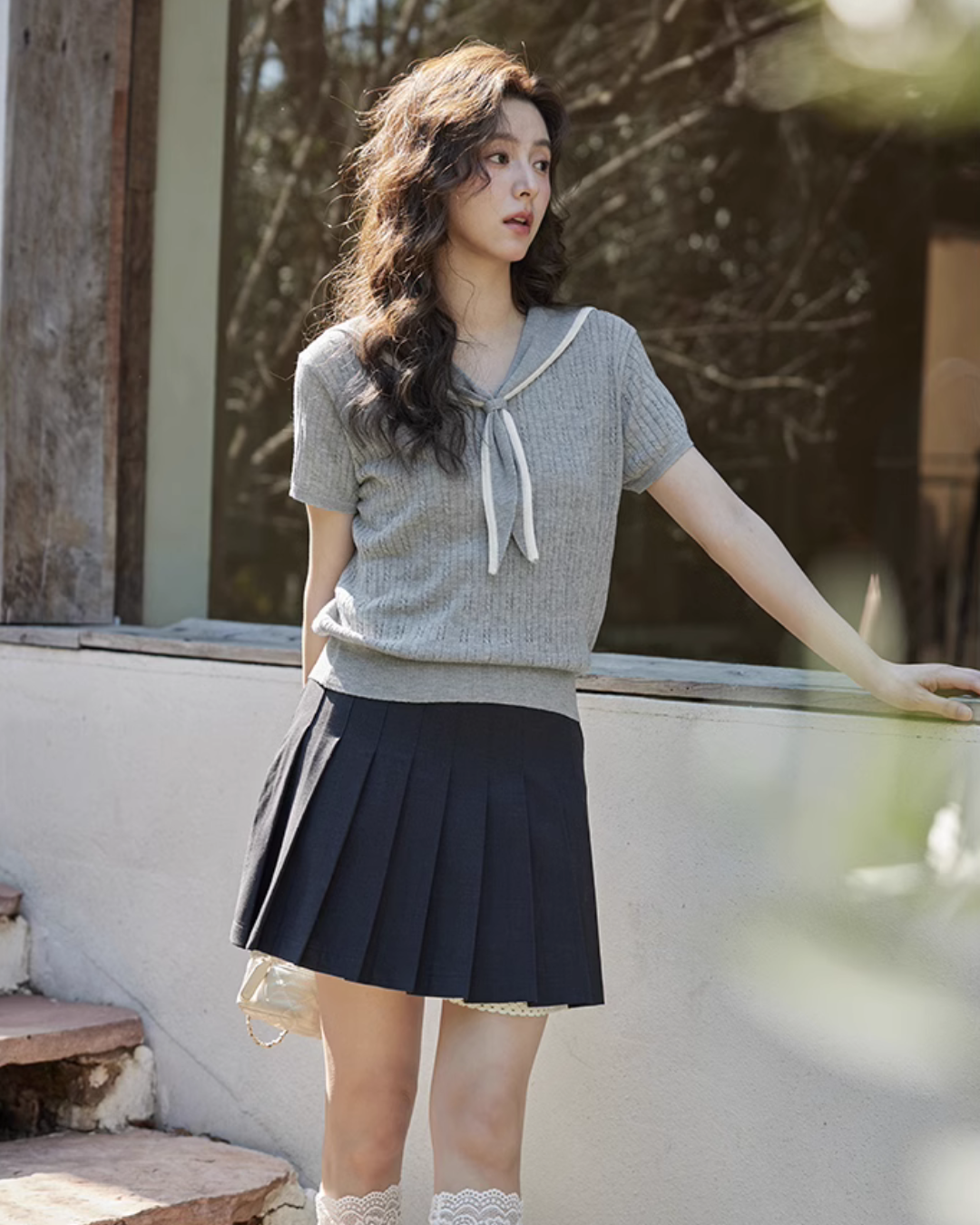 Sailor Collar Knit Top SMS0006