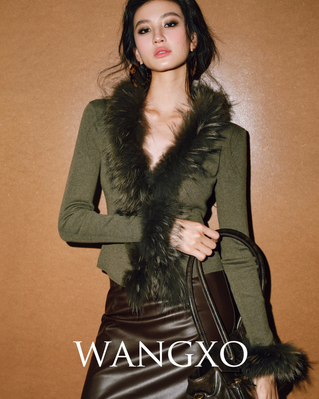 Fur Slim Fit Knitt Sweater WNG0004