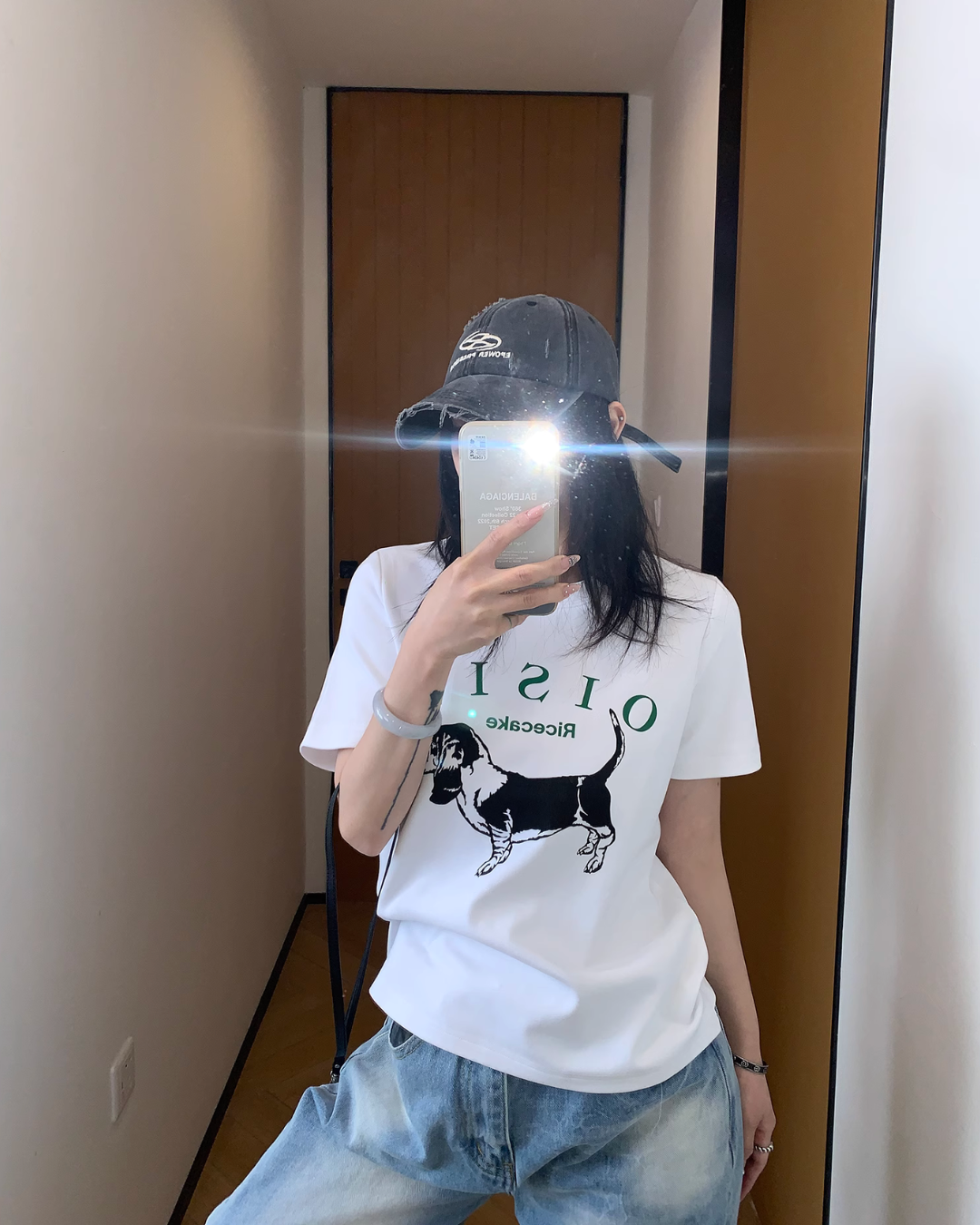 Dog Print Cotton Short Sleeve T-Shirt YLS0819