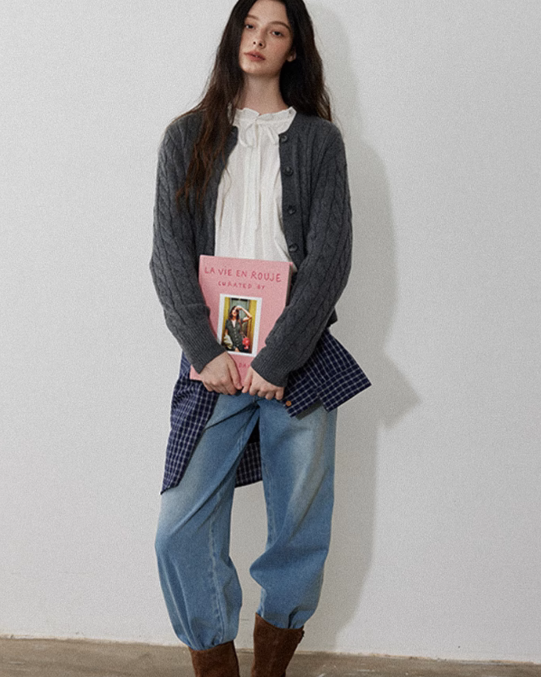 Light Blue Wide Denim Pants LFC0020