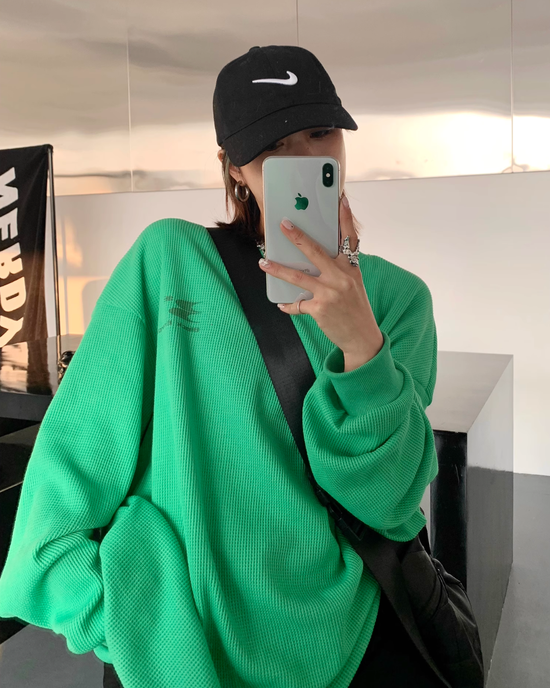 One Point Logo Sweat Tops YLS0396