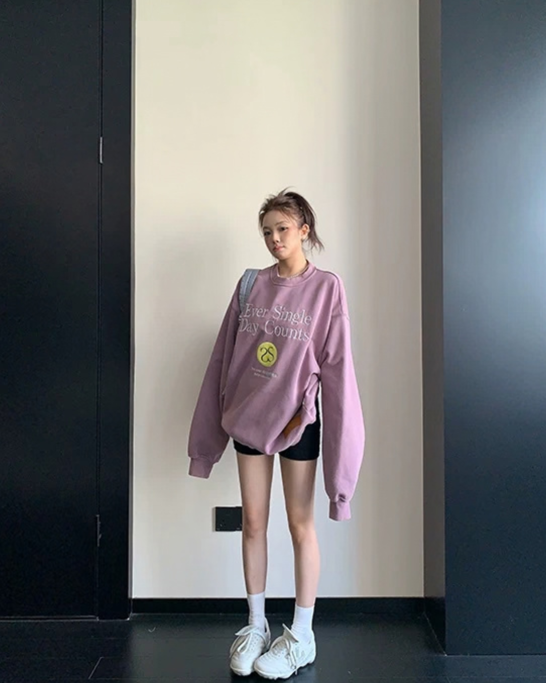 Letter Embroidered Pullover YLS1055