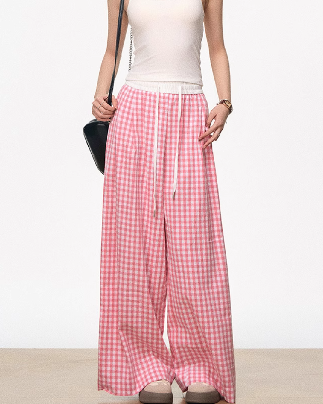 Vintage Plaid Casual Pants WEO0040