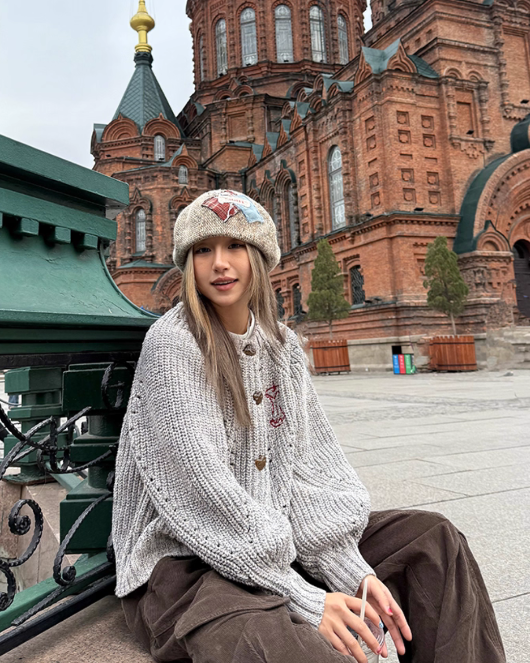 Round Neck Knit Cardigan CYE0031