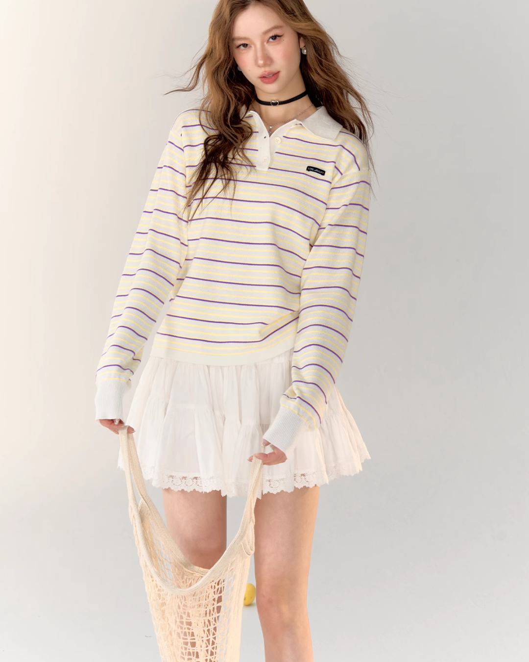 Polo Casual Long Sleeve Tops ASG0025