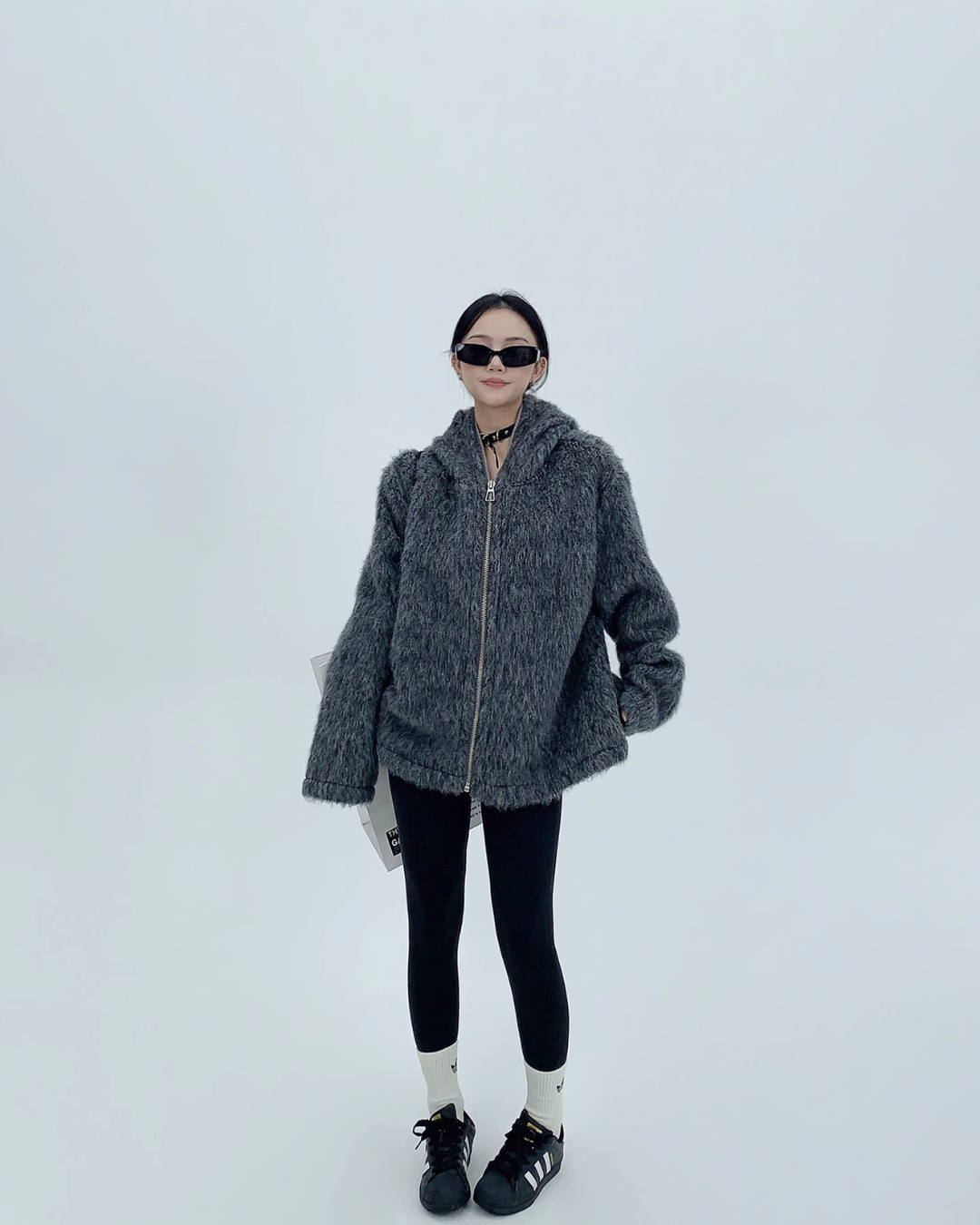 Mohair Hooded Jacket YLS0526